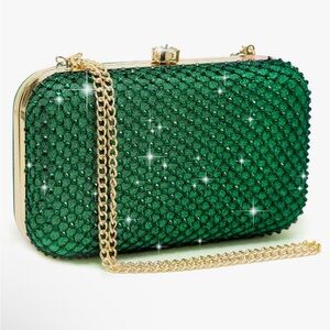 Wicked Green Beaded Clutch - Never Used